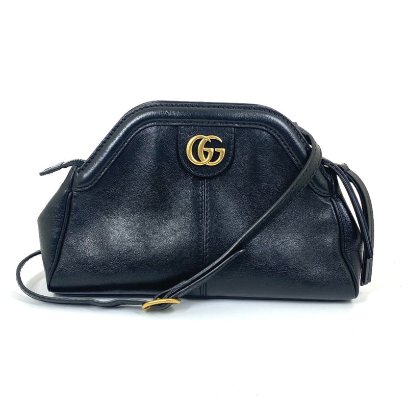 Gucci 524620 GG Marmont Clutch bag Crossbody shoulder bag Shoulder Bag Black