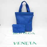 Bottega Veneta Intrecciato 667278 Women,Men Leather Tote Bag Blue