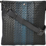 Bottega Veneta Shoulder Bag Crossbody Men's BOTTEGA VENETA Intrecciato Leather Navy Blue Multi