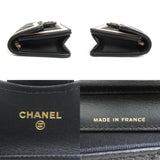 CHANEL Pouch Pochette Lambskin Black x Light Beige Women's AP3560 99901f