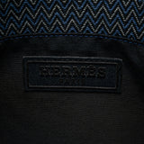 Hermes Sac des Pansages Shoulder Bag Blue Navy Canvas Women's HERMES