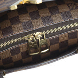 LOUIS VUITTON Louis Vuitton Kensington bowling handbag N41505 Damier canvas leather Ebene