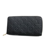 Louis Vuitton Long Wallet Monogram Empreinte Zippy M61864 Noir Ladies