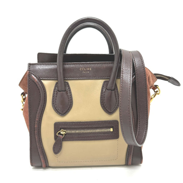 CELINE 168243 Old logo 2WAY bag Tote Bag Hand Bag Shoulder Bag Brown