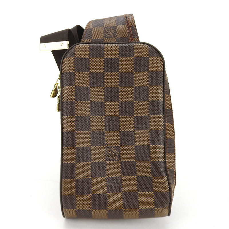 Louis Vuitton Body Bag Geronimos N51994 Damier Canvas Coated Ebene Brown Women's Men's LOUIS VUITTON