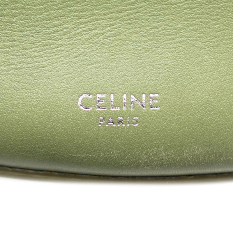 Celine Big Bag Nano Bucket Handbag Shoulder 187243 Khaki Green Leather Women's CELINE