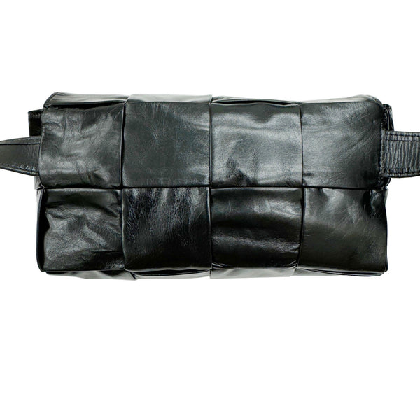 BOTTEGA VENETA Cassette Belt Bag 651053VCQ728803 Waist bag, body shoulder calfskin leather, men's, women's, black