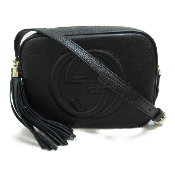 GUCCI GG Soho Small Disco Bag Shoulder Bag Black leather 308364