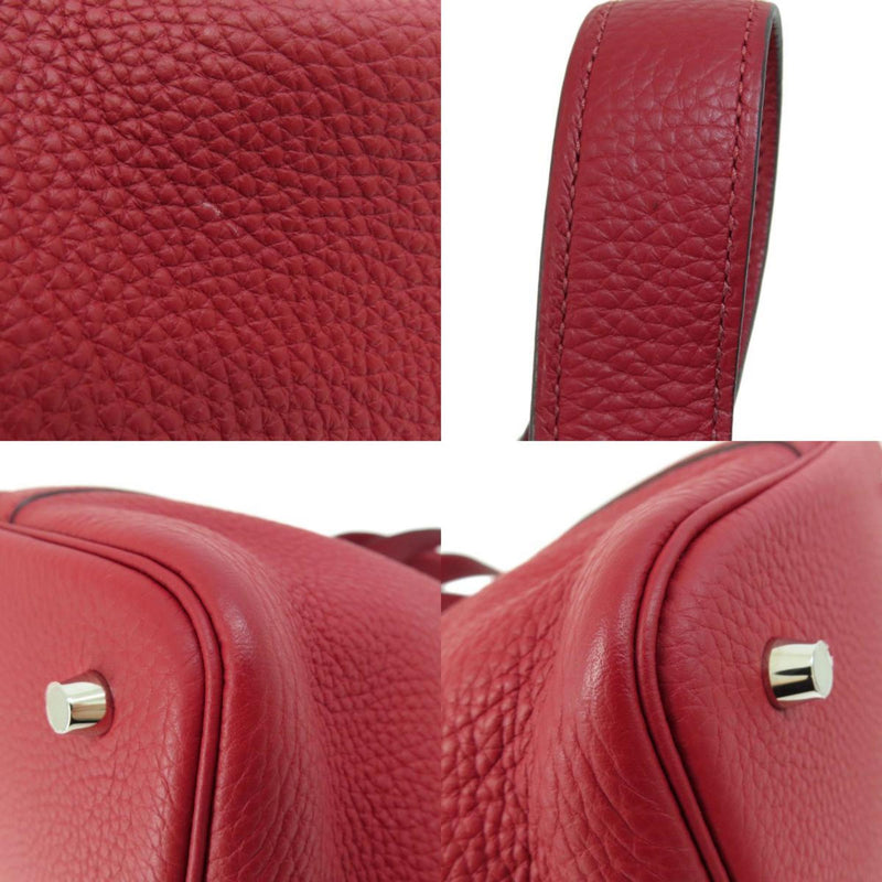 Hermes Picotan Lock MM Red Handbag Taurillon Women's HERMES