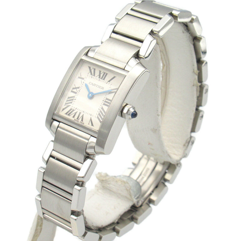 CARTIER Tank Francaise SM Watch Stainless Steel Ladies Ivory W51008Q3