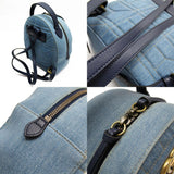 GUCCI Backpack GG Marmont Denim/Faux Pearl Blue/White Gold Women's 476671 w0141j