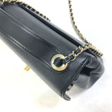 Chanel A93749 CC Mark CC Matelasse Quilted 2WAY Hand Bag Crossbody Shoulder Bag Black Gold