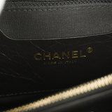 Chanel Shoulder Bag Matelasse Chain Lambskin Black Women's