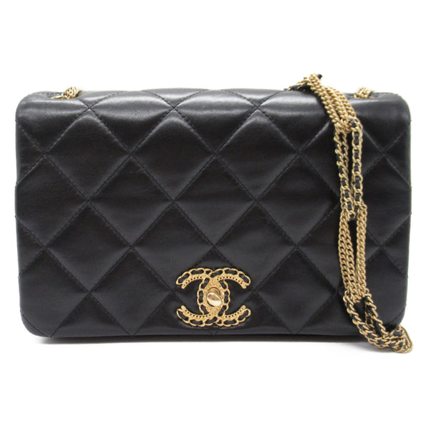 CHANEL CHANEL19 ChainShoulder Bag Black Lambskin (sheep leather)