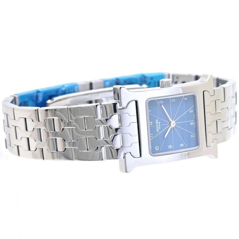 HERMES H Watch HH1.210.631 4804 Stainless Steel x Leather Women's 39507