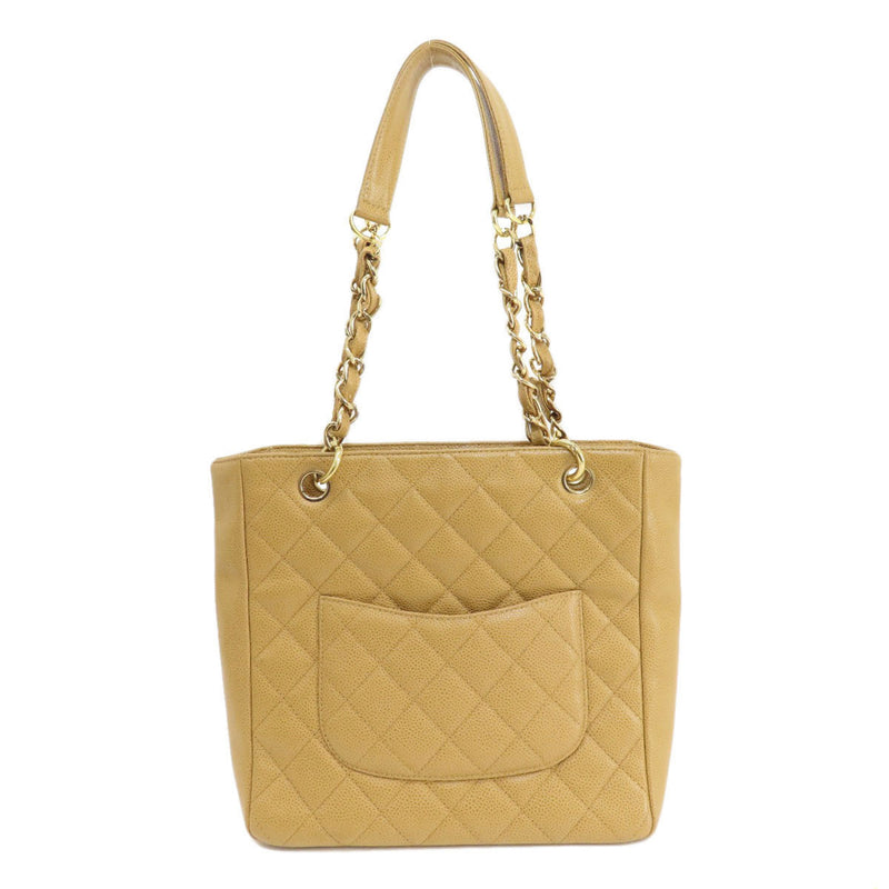 CHANEL Chain Bag Matelasse Tote Caviar Skin Women's