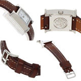 Hermes HH1.110 H Watch Stainless Steel Leather Ladies HERMES