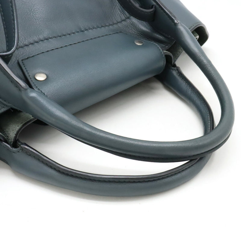 CELINE Big Bag Small Handbag Shoulder Leather Blue Gray 183313