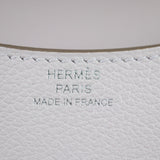 HERMES Constance Pouch Evercolor Mauve Pale Compact Wallet with Coin B Engraved