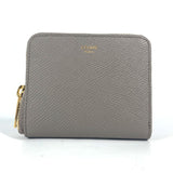 CELINE 10L203BEL.10BL Compact wallet Zip Around Folded wallet Pebble gray