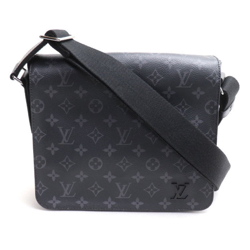 LOUIS VUITTON Louis Vuitton District PM Shoulder Bag Monogram Eclipse Black M44000 Men's