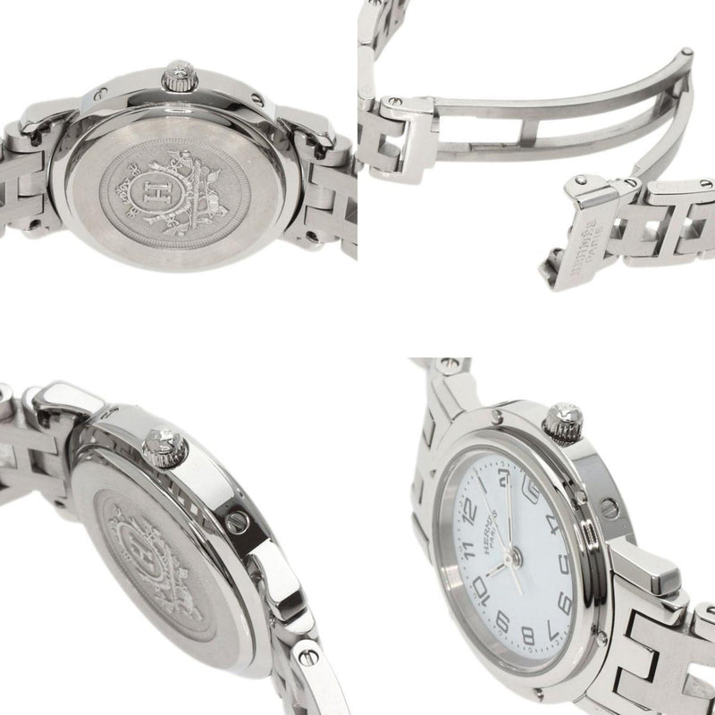 Hermes CL4.210 Clipper Watch Stainless Steel SS Ladies HERMES