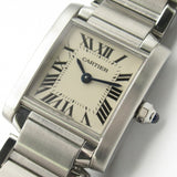 CARTIER Tank Francaise SM Watch Stainless Steel Ladies Ivory W51008Q3