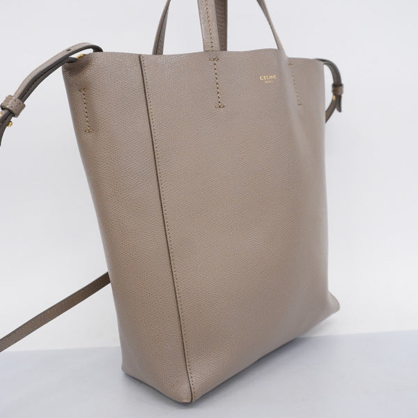 Celine handbag leather beige ladies