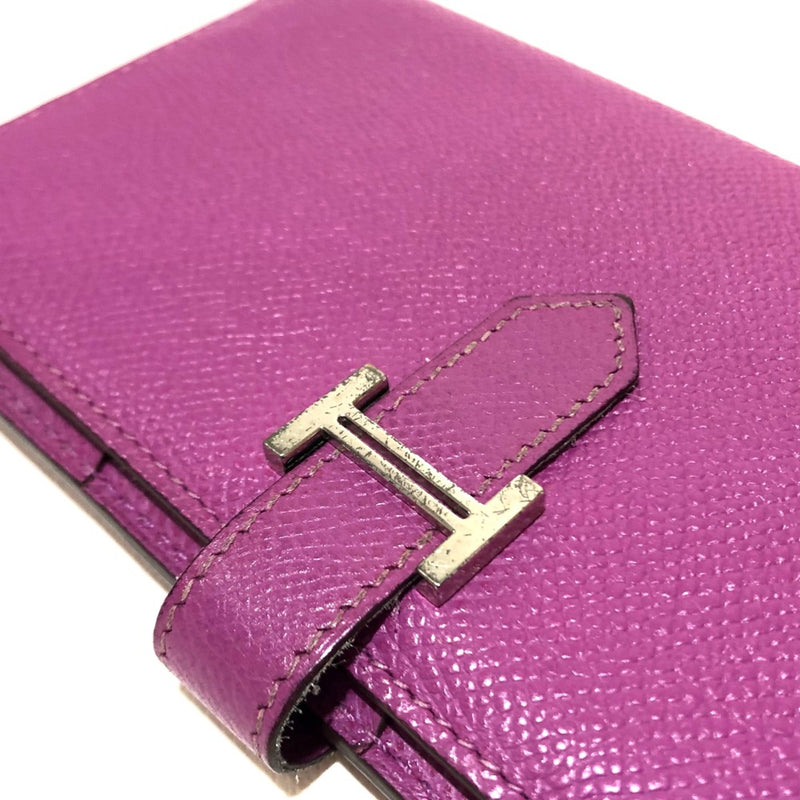 Hermes Bearn Bifold Long Wallet Long Wallet purple SilverHardware cyclamen