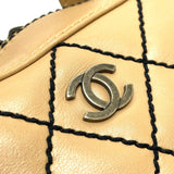 Chanel CC Mark Bag Vintage Tote Bag Hand Bag Beige