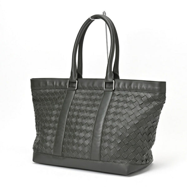 BOTTEGA VENETA Tote Bag 650431 Intrecciato Leather Khaki S-156234