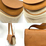 Hermes Bag Sack Colorado PM Brown x Ivory White Shoulder Horizontal Ladies Toile Ash Leather HERMES