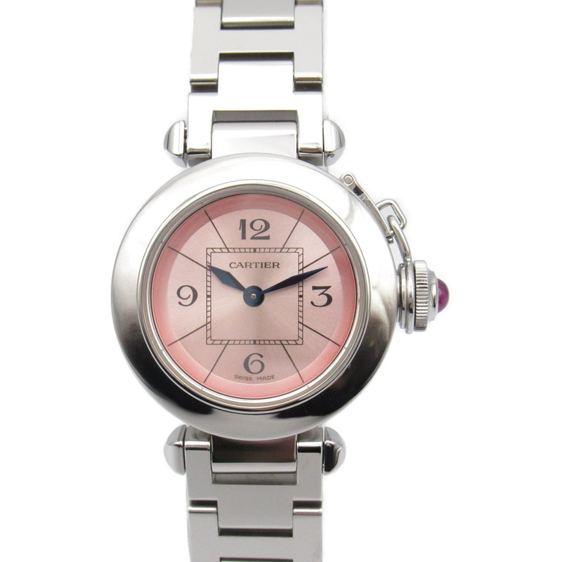 CARTIER Miss Pasha Wrist Watch W3140008 Quartz Pink Stainless Steel W3140008