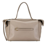 Celine Ring Small Light Taupe Handbag Tote Bag 176203 Greige Smooth Leather Women's CELINE