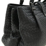 BOTTEGA VENETA Bottega Veneta Intrecciato Roma Bag Handbag Tote Leather Black 171265