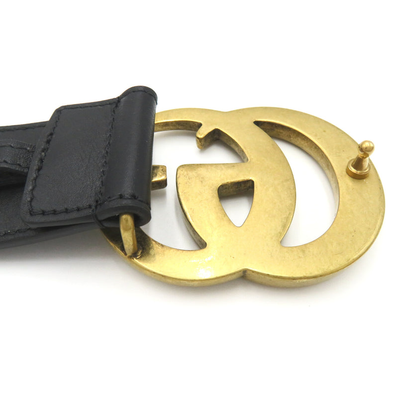 GUCCI GG Marmont leather belt Black leather 397660AAA5Z100095