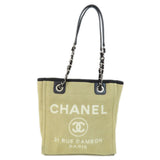 Chanel Deauville Tote Bag Canvas Women's