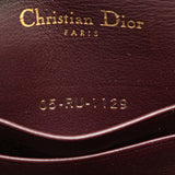 Christian Dior Dior Trotter Saddle Shoulder Waist Bag Bordeaux Wine Red Canvas Leather Women's