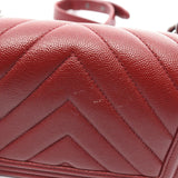 CHANEL Boy Chanel V-stitch shoulder bag, caviar skin, women's, bordeaux