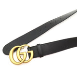 GUCCI GG Marmont leather belt Black leather 397660AAA5Z100090