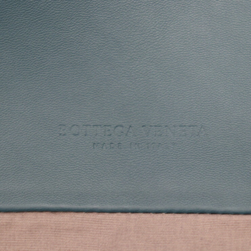 BOTTEGA VENETA Bottega Veneta Intrecciato Tote Bag 428331 Lamb Leather PACIFIC AGED Blue Shoulder