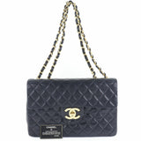 CHANEL Chanel Big Matelasse 34 2WAY Shoulder A01094 Lambskin Black Women's Bag