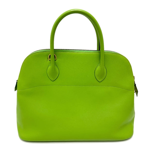 Hermes 2WAY bag Hand Bag Apple green Green