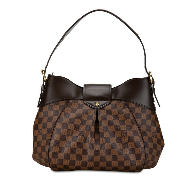 Louis Vuitton Damier Sistine MM Shoulder Bag N41541 Brown PVC Leather Women's LOUIS VUITTON