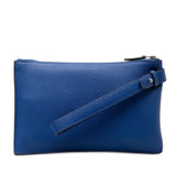 Hermes Cabas Vertige 24 Clutch Bag Second Blue Togo Women's HERMES