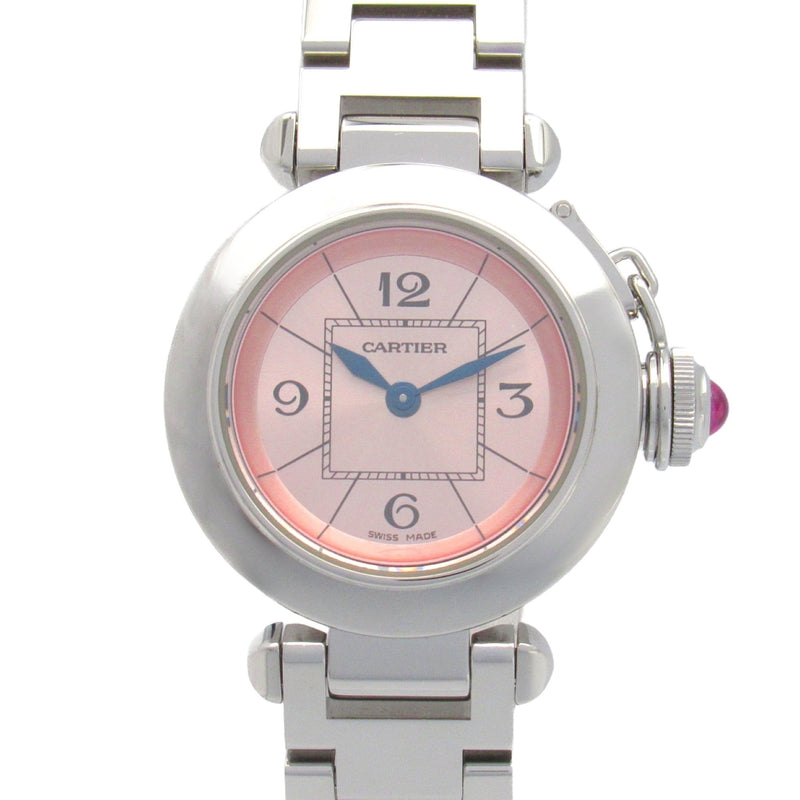 CARTIER Miss Pasha Wrist Watch W3140008 Quartz Pink Stainless Steel W3140008