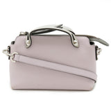 FENDI BY THE WAY Small Handbag Shoulder Bag Leather Light Purple Gray 8BL145