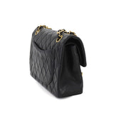 CHANEL Matelasse 23 Chain Shoulder Bag Leather Black A01113 Gold Hardware