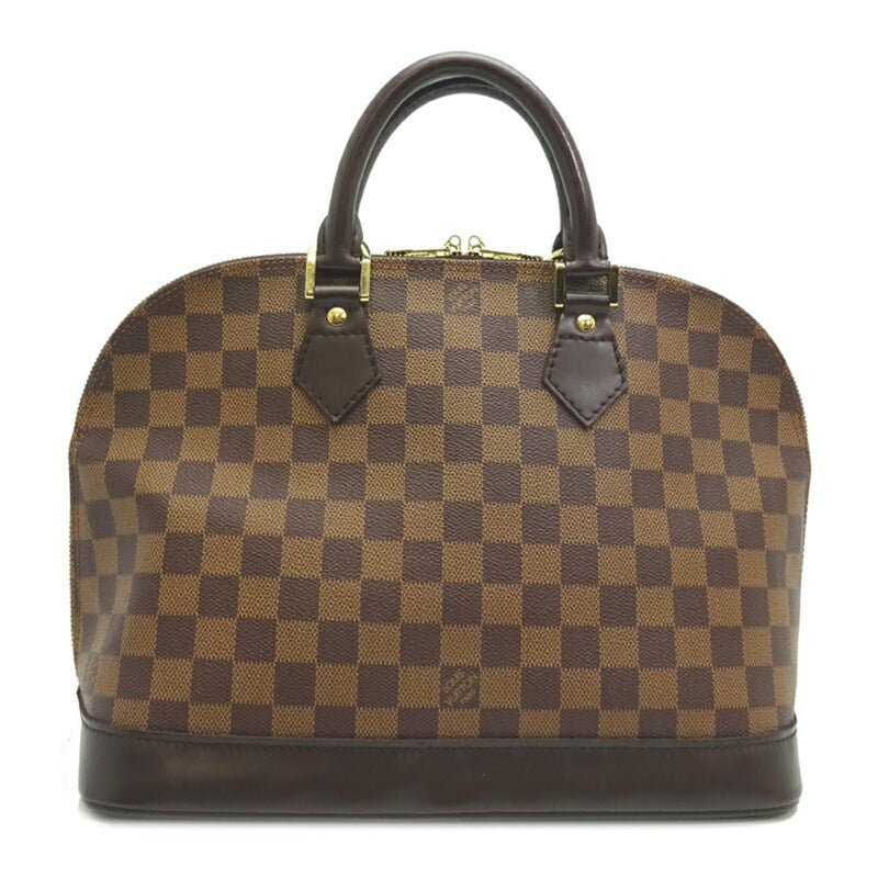 Louis Vuitton Alma PM Women's Handbag N53151 Damier Ebene (Brown)