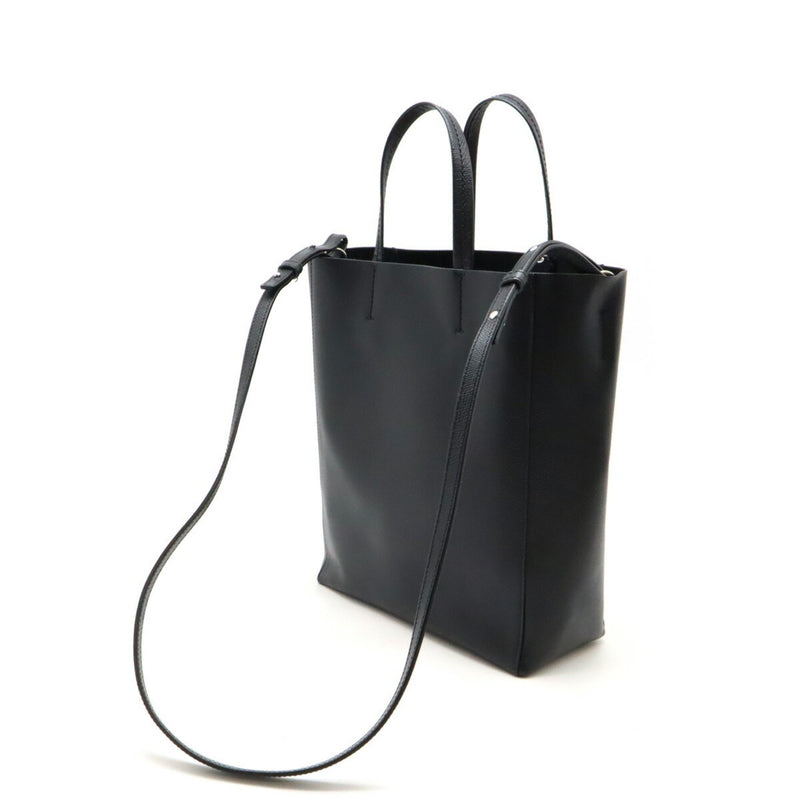 CELINE Celine Vertical Cabas Small Tote Bag Handbag Shoulder Leather Black 189813